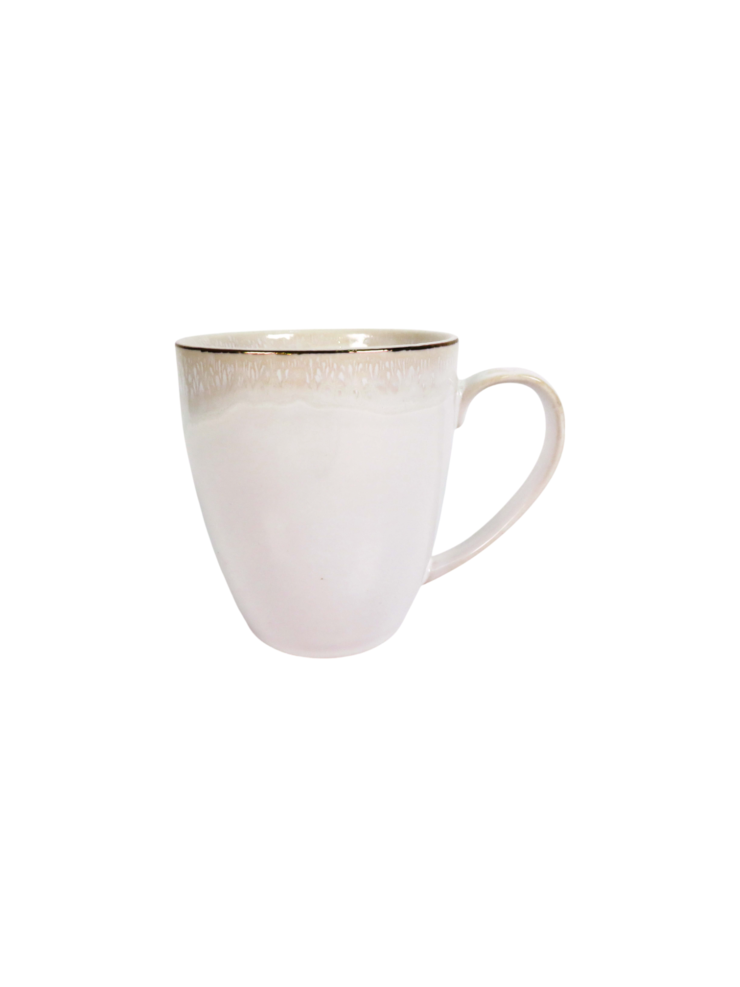 Reactive Glaze Gold Detail Dinnerware Set