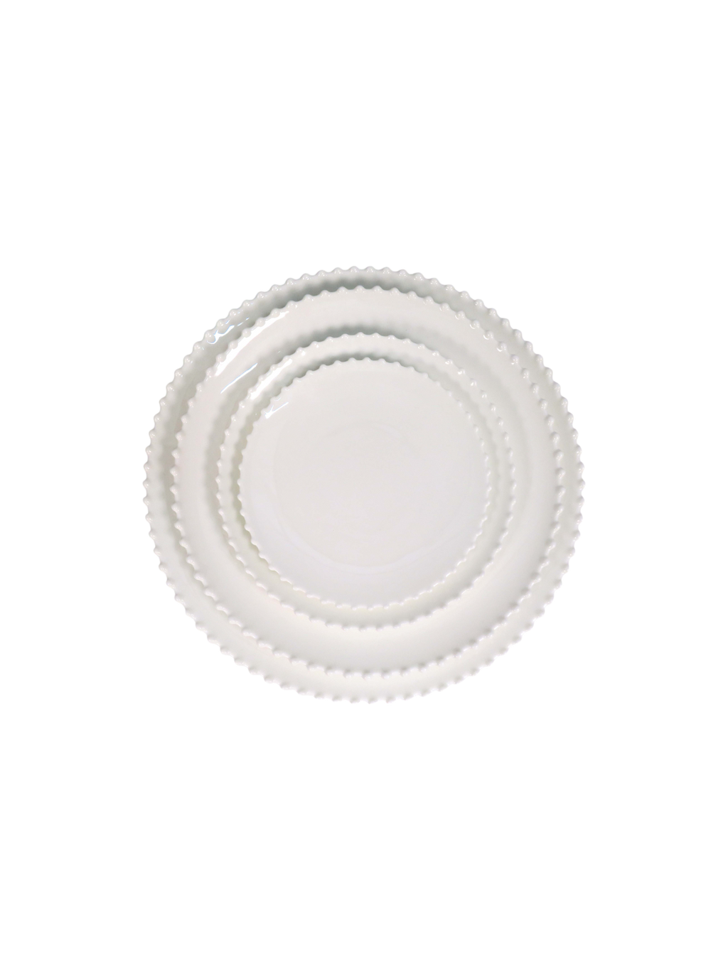 Beaded Edge Plate Dinner Set - Ivory