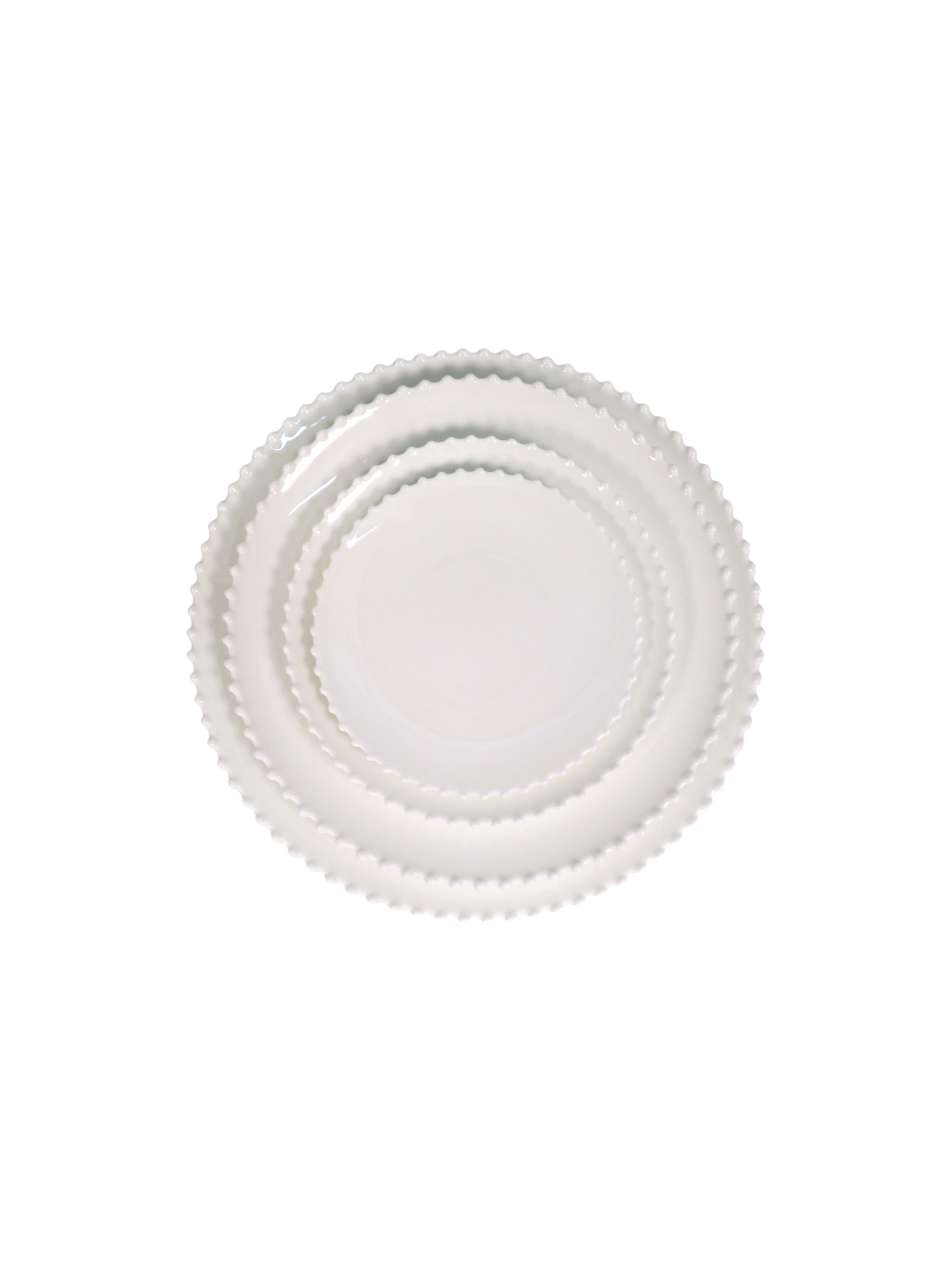 Beaded Edge Plate Dinner Set - Ivory