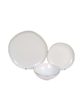 Ivory Golden Edge 3 Piece Dinnerware Set