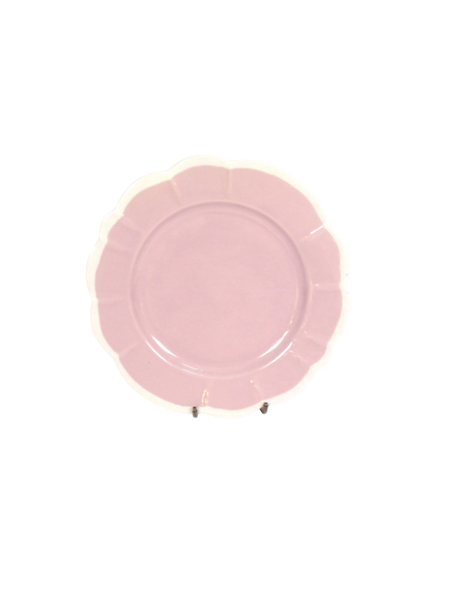 Scalloped Plate in Pink