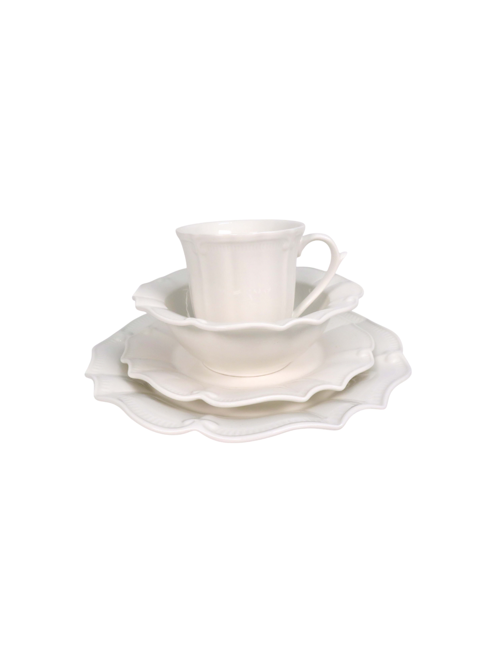 Scalloped 6 Piece Dinner Set