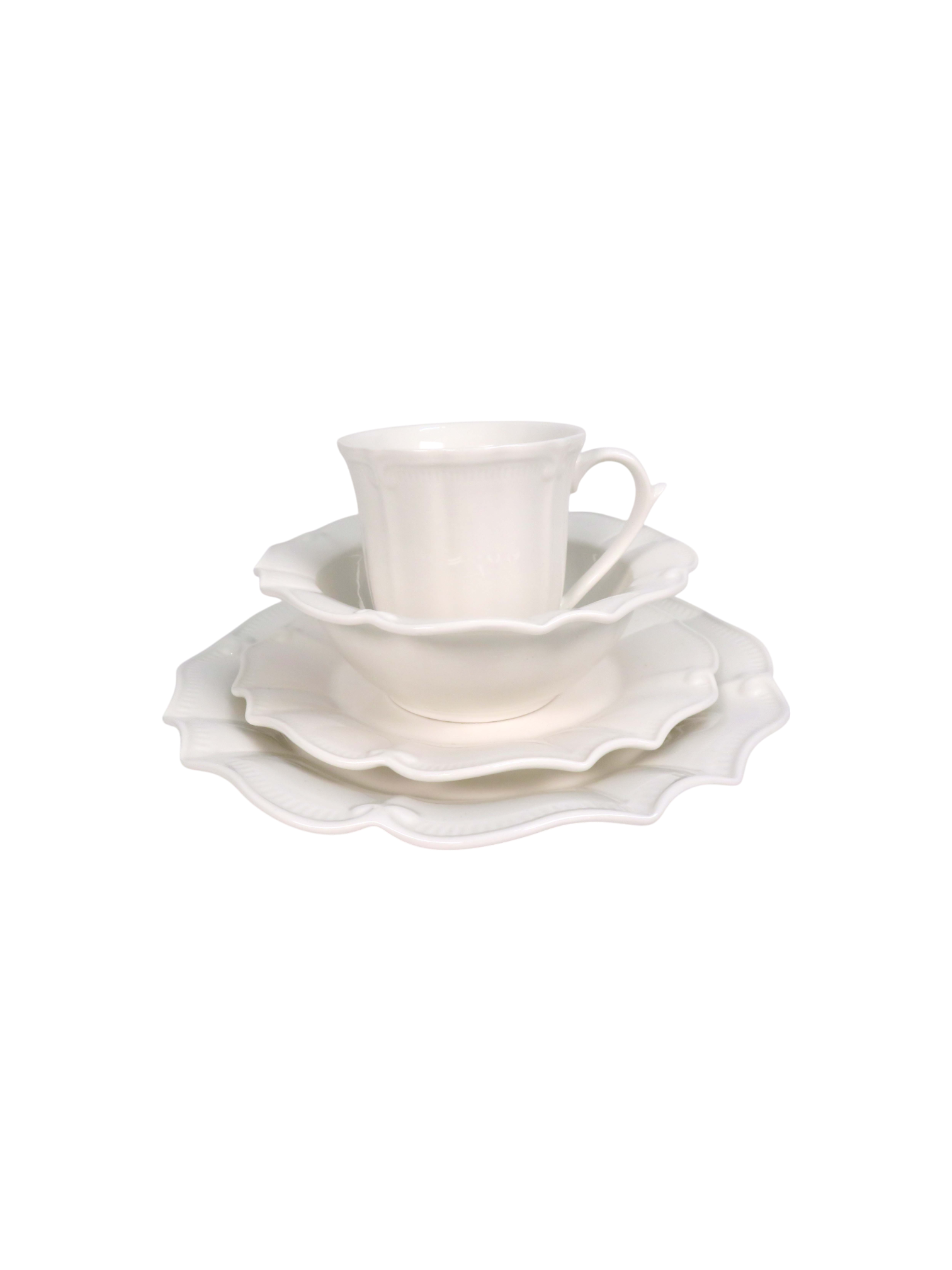 Scalloped 6 Piece Dinner Set