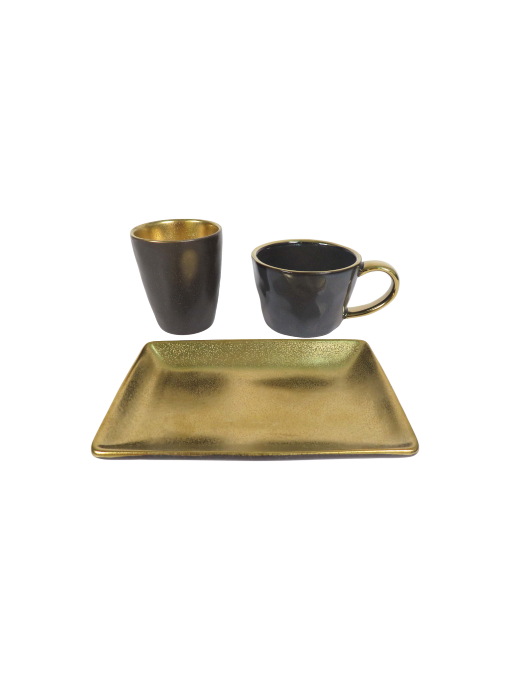 Black & Gold Coffee Set