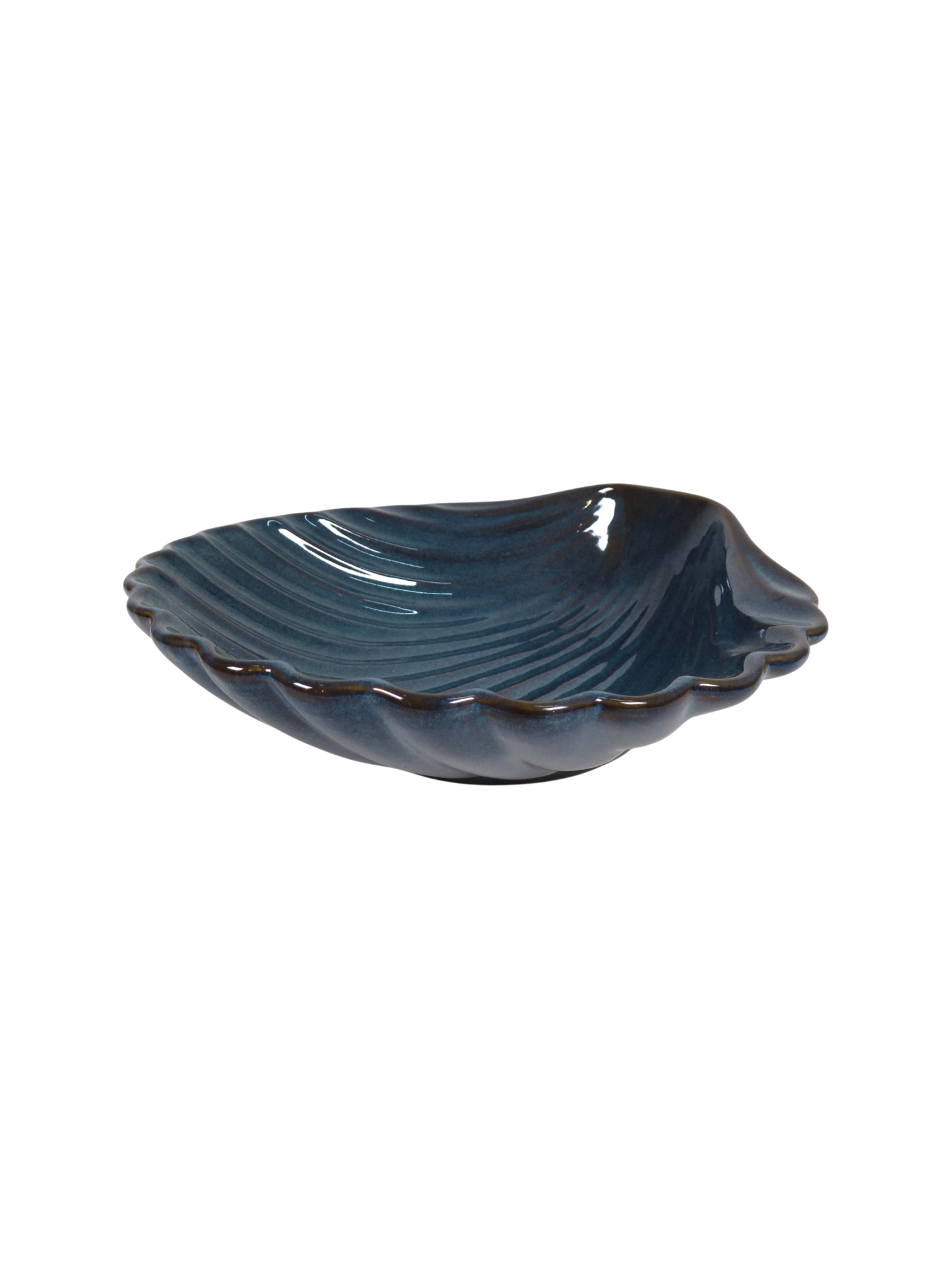 Seashell Plate in Blue