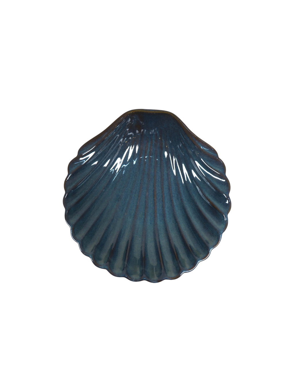 Seashell Plate in Blue
