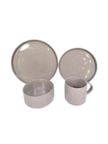 Reactive Glaze Speckle 4 Piece Dinner Set