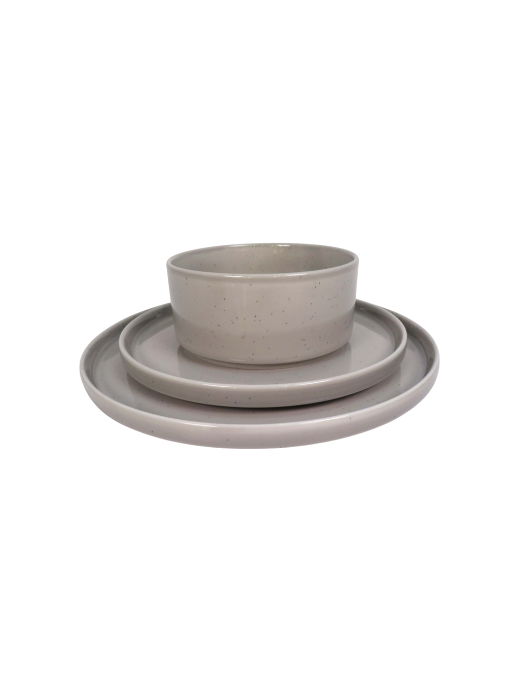 Reactive Glaze Speckle 4 Piece Dinner Set