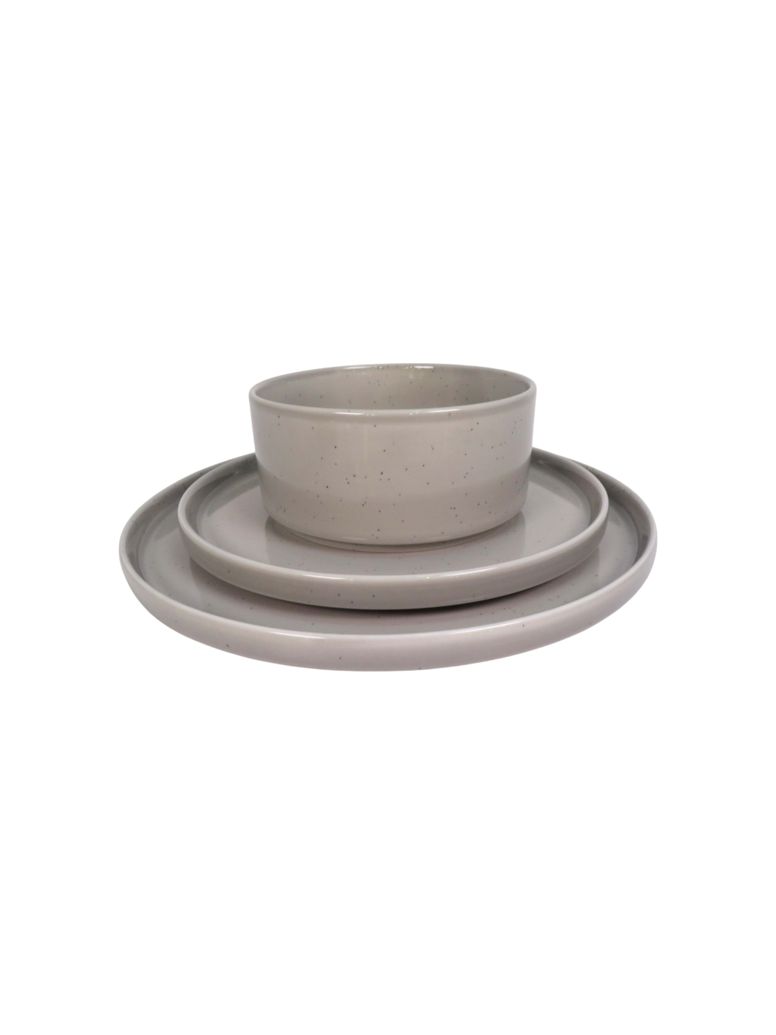 Reactive Glaze Speckle 4 Piece Dinner Set