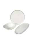 Organic Reactive Glaze Serveware - White