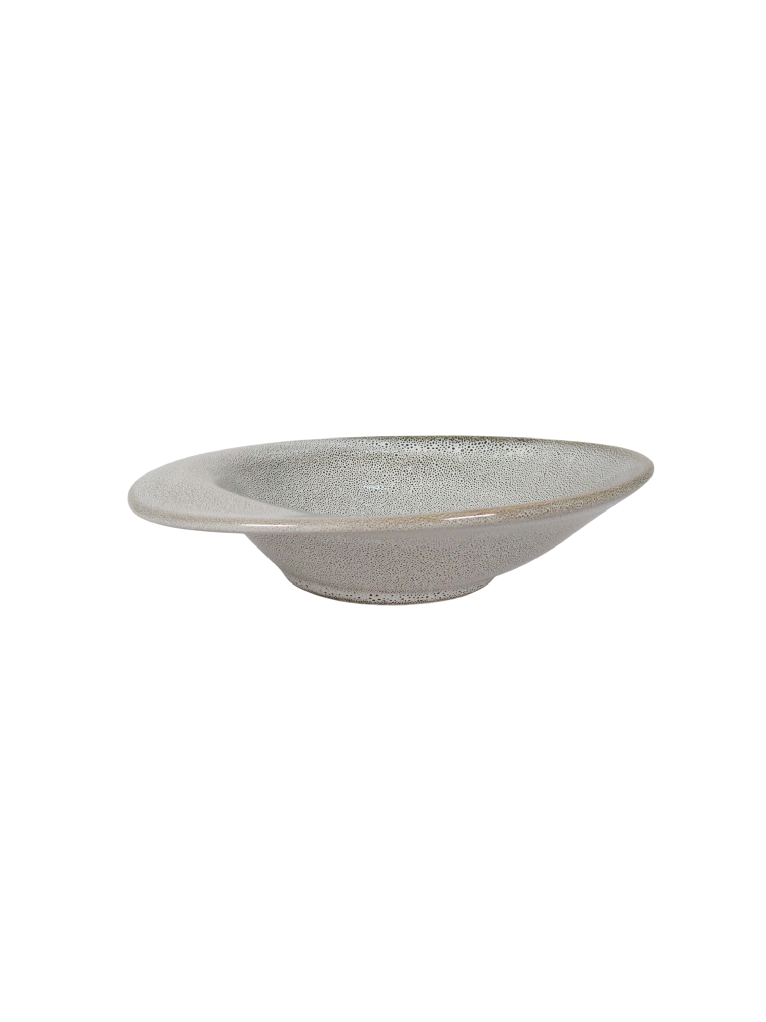 Reactive Glaze Shallow Bowl - Shadow