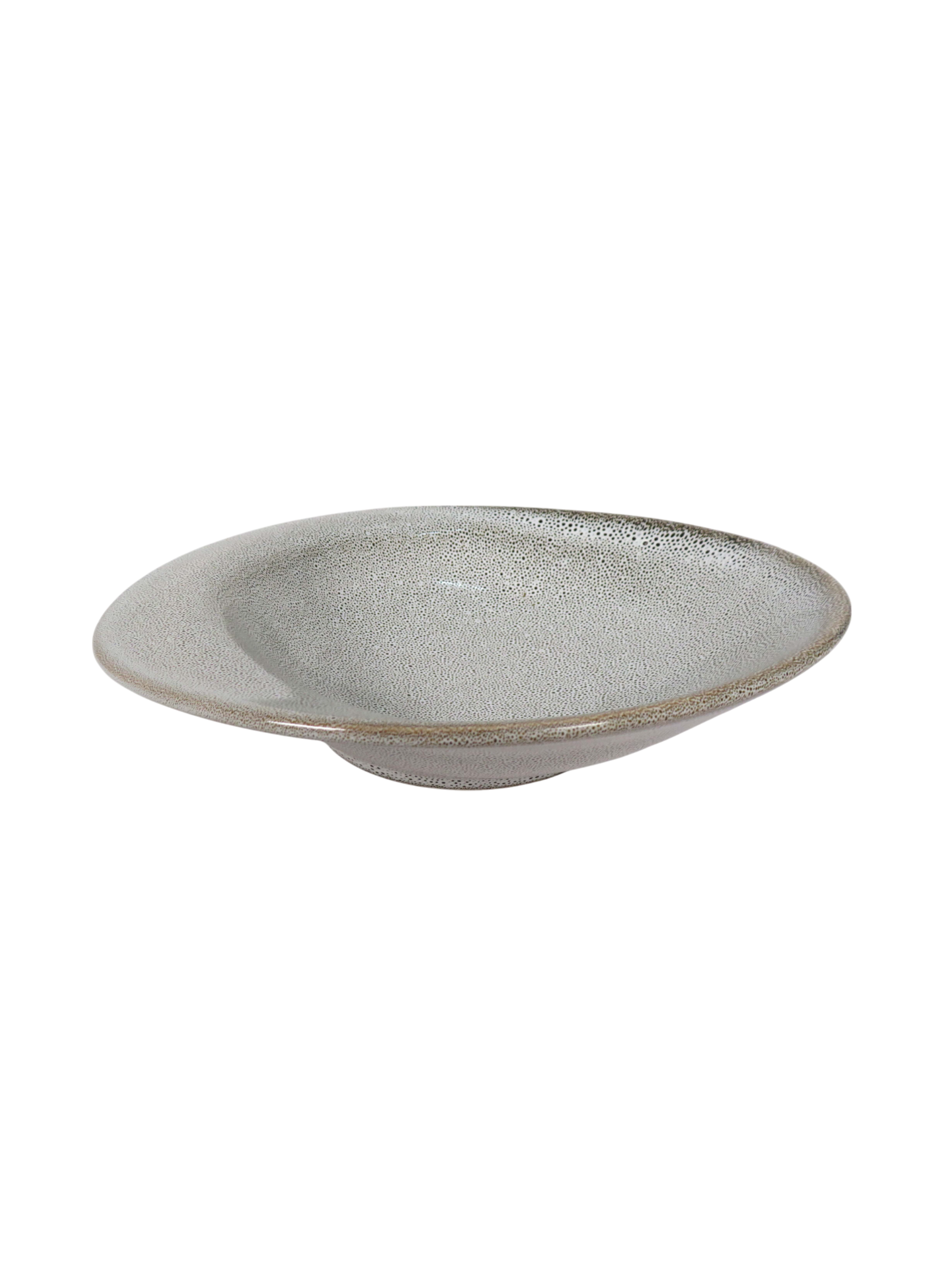 Reactive Glaze Shallow Bowl - Shadow
