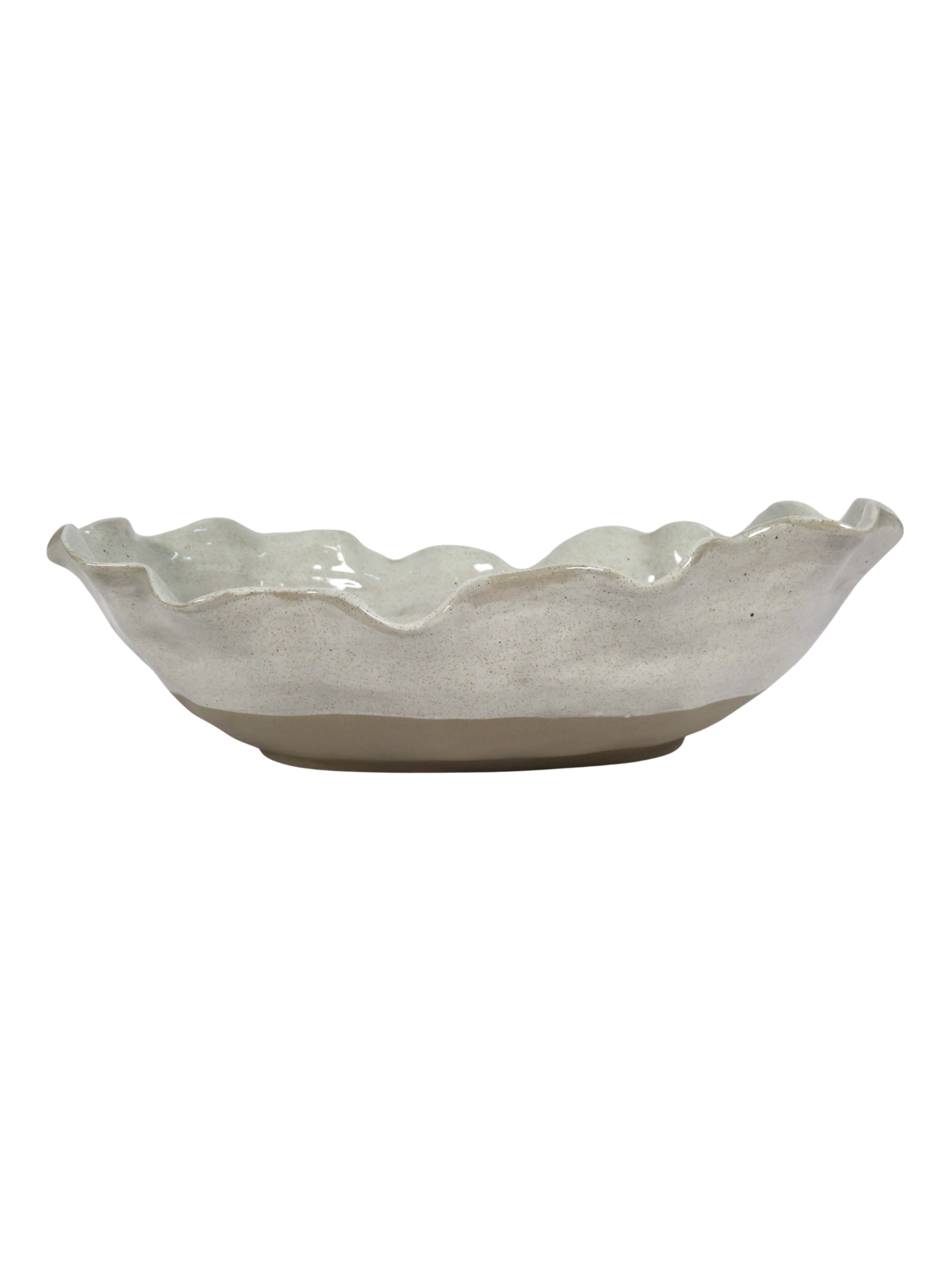 Oval Oyster Serving Bowl