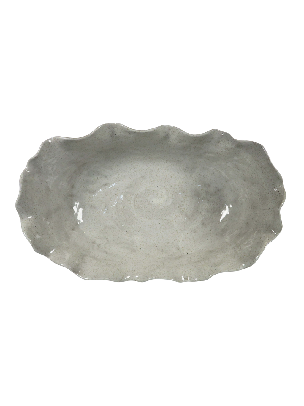 Oval Oyster Serving Bowl