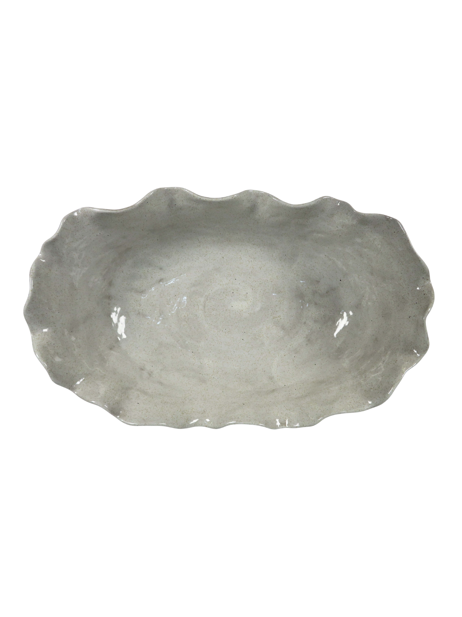 Oval Oyster Serving Bowl