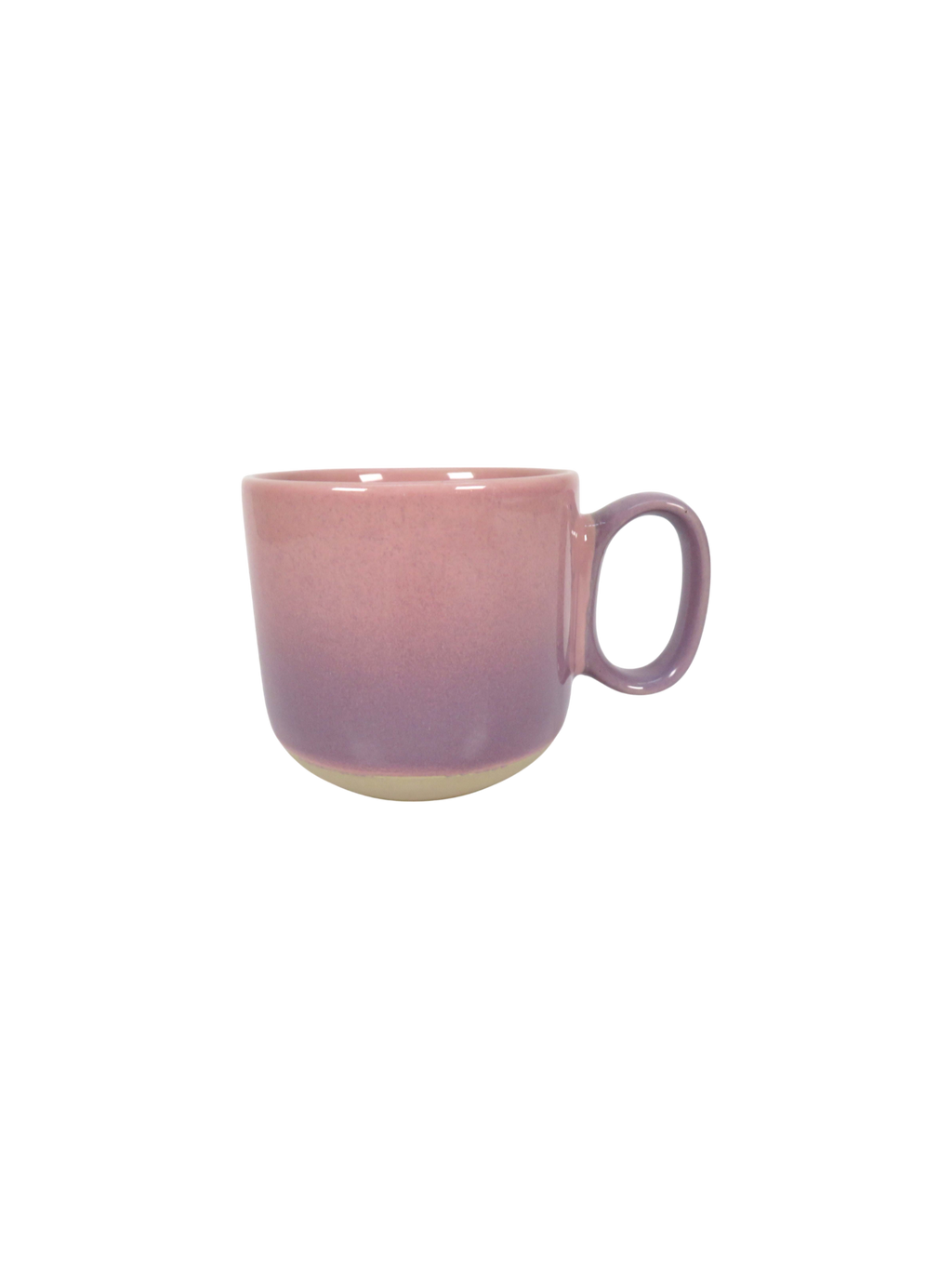 Reactive Glaze Mug and Bowl Set in Pink