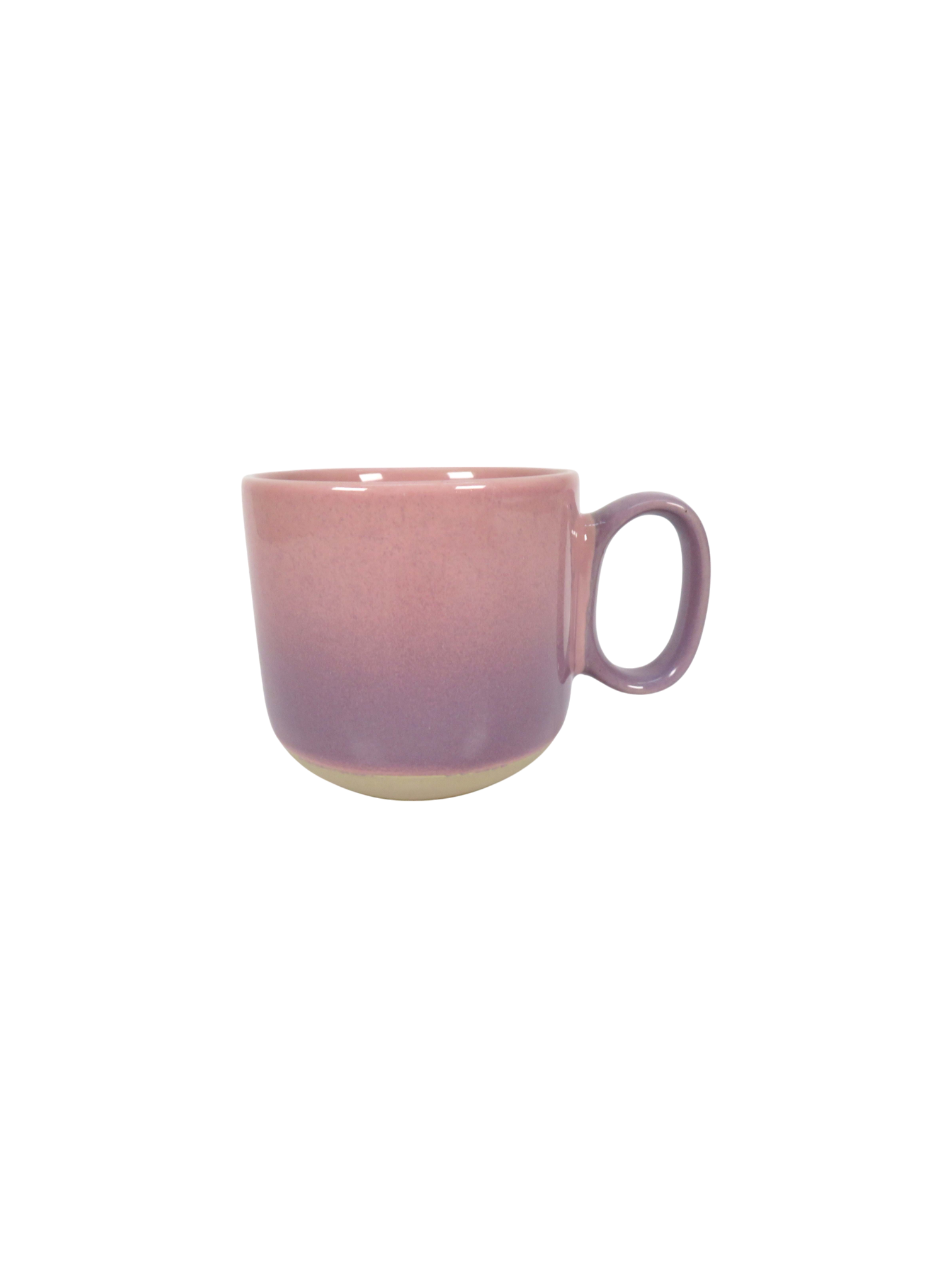 Reactive Glaze Mug and Bowl Set in Pink