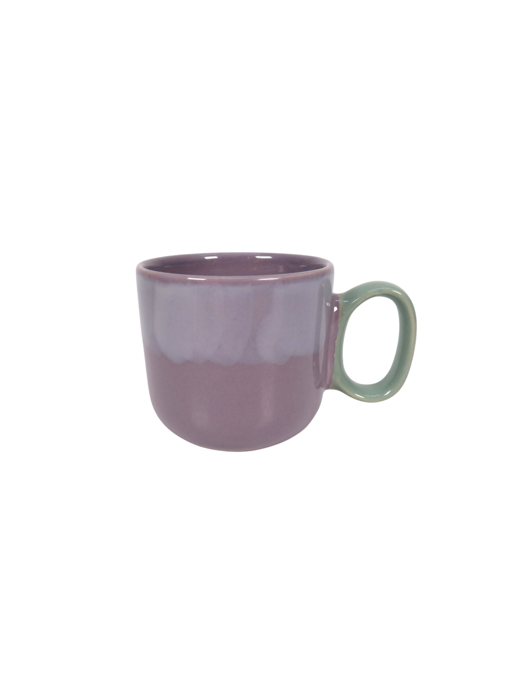 Reactive Glaze Mug and Bowl in Purple