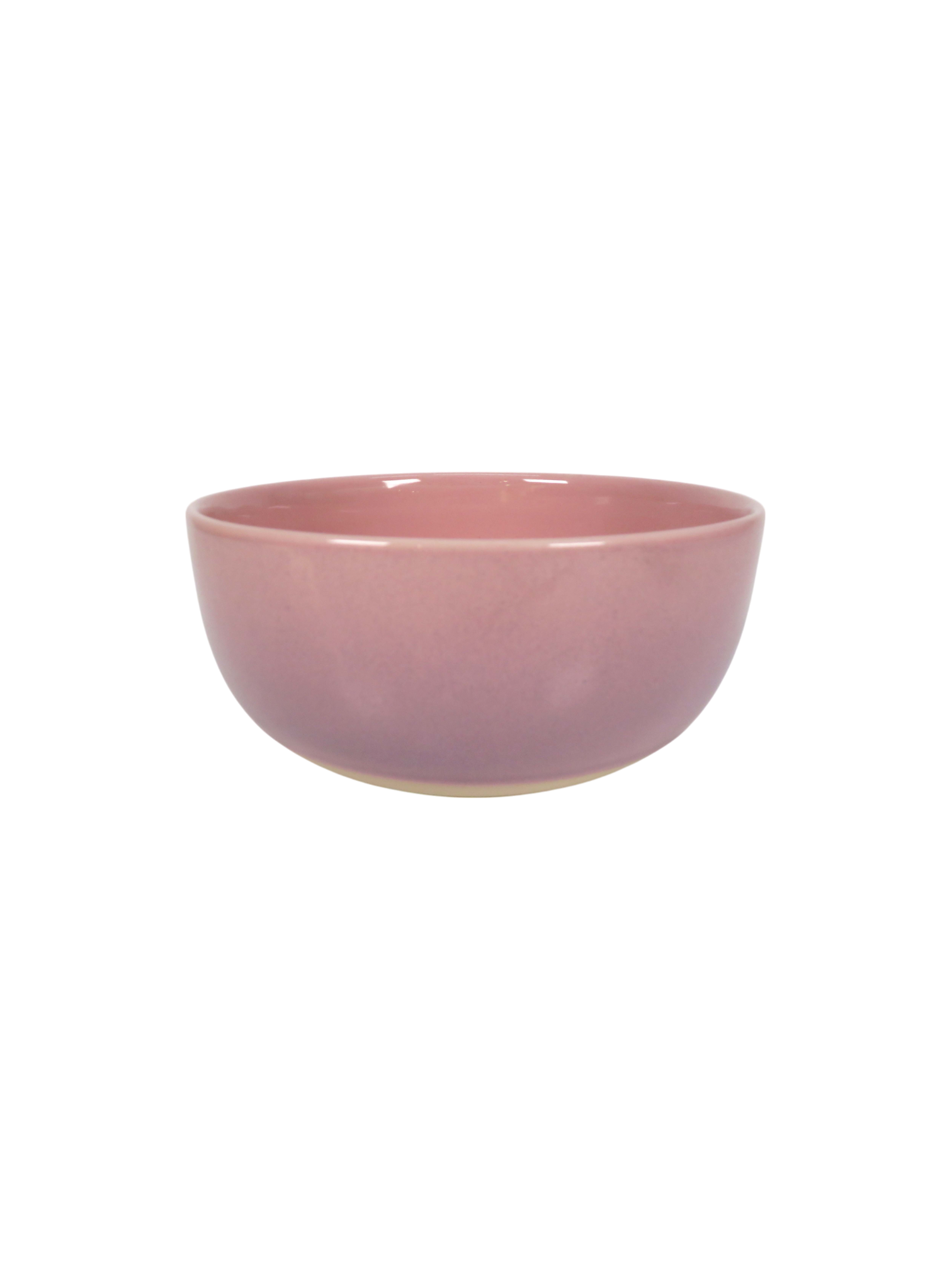 Reactive Glaze Mug and Bowl Set in Pink
