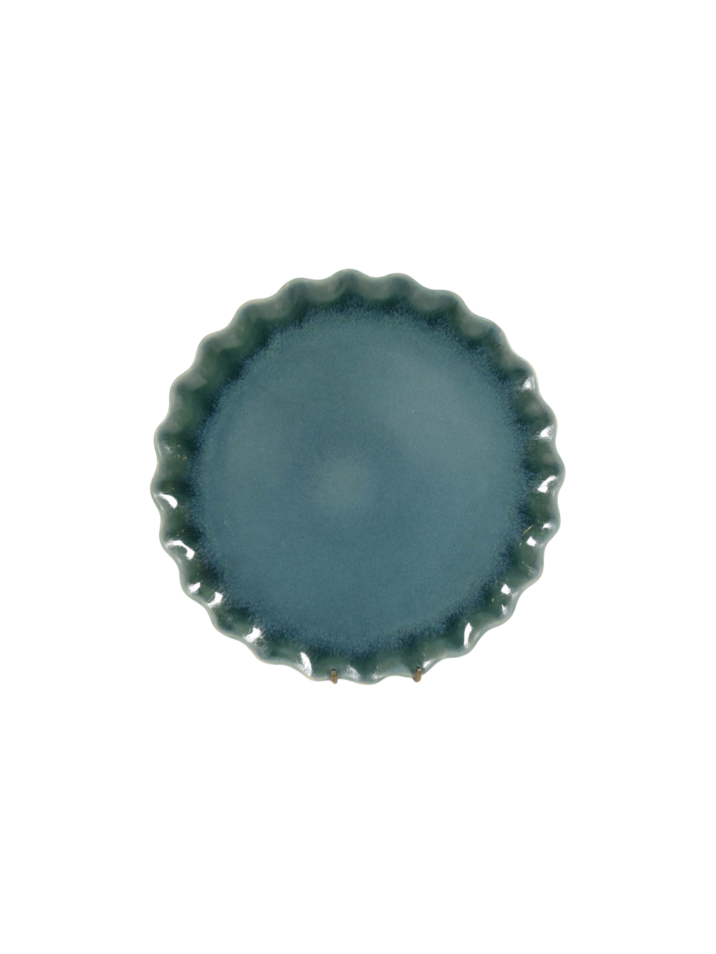 Ruffle Rim Dinner Set - Teal