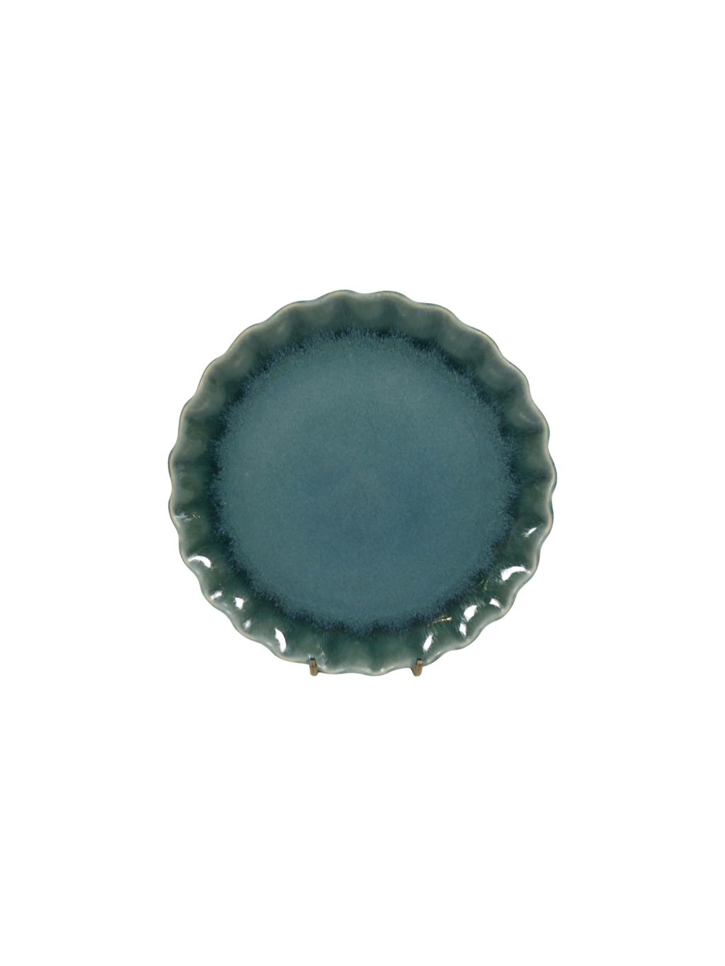 Ruffle Rim Dinner Set - Teal