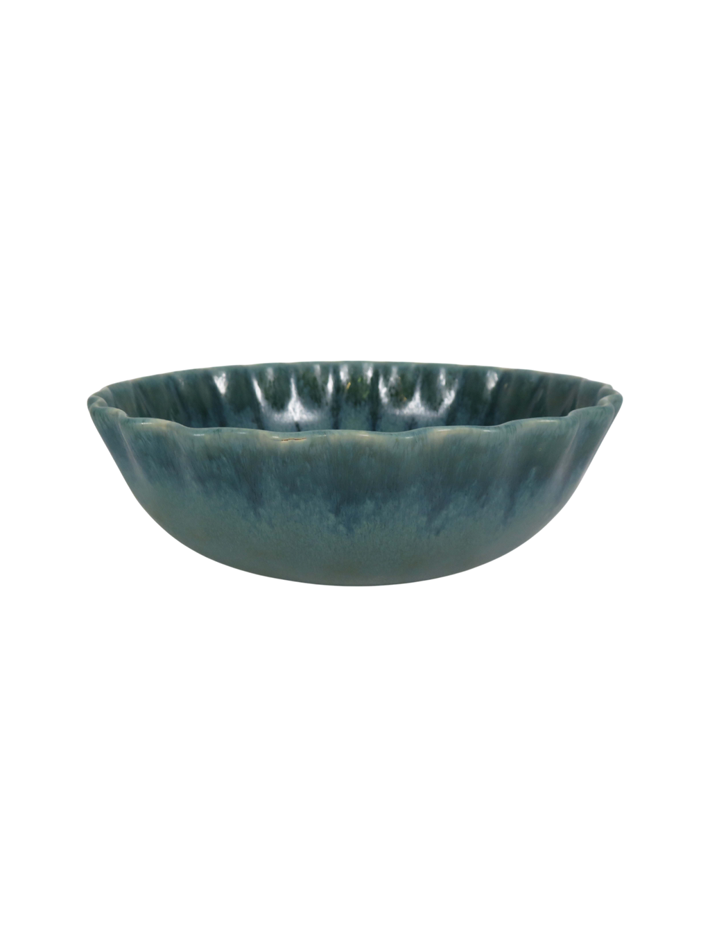 Ruffle Rim Dinner Set - Teal