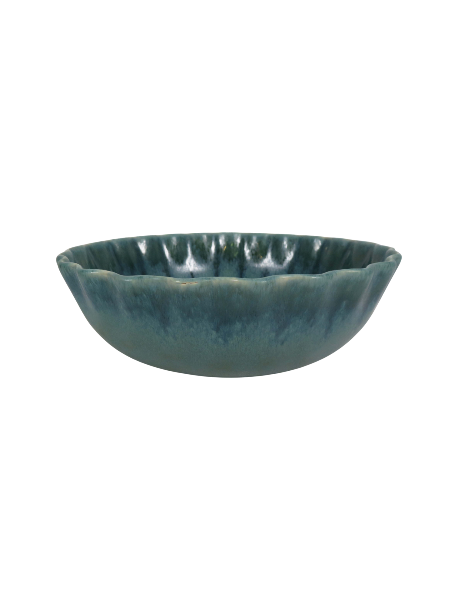 Ruffle Rim Dinner Set - Teal