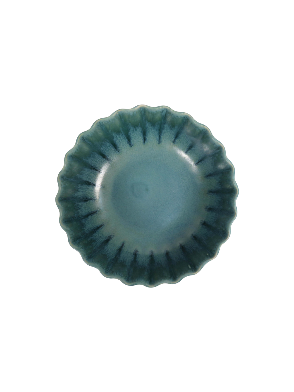 Ruffle Rim Dinner Set - Teal