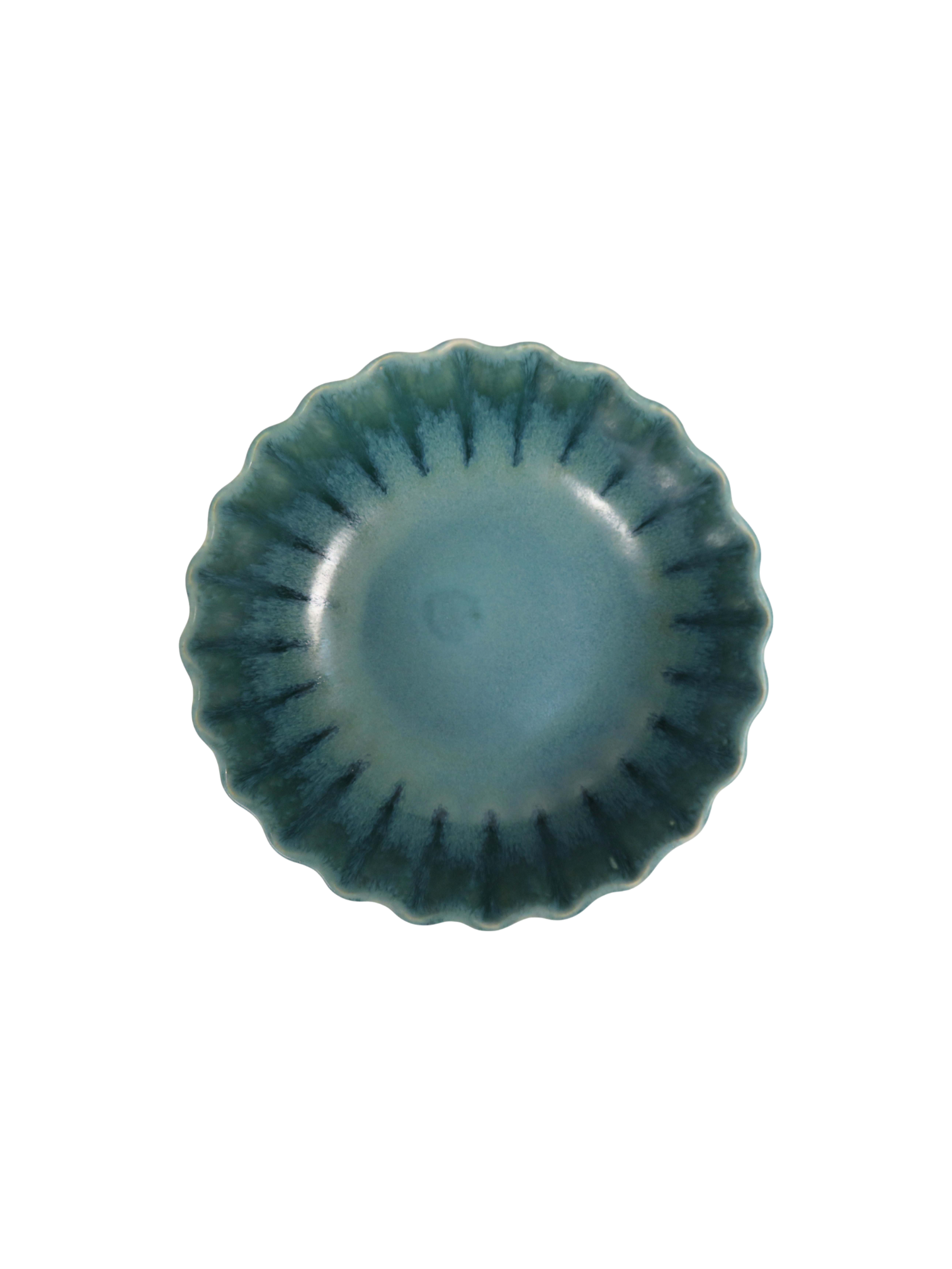 Ruffle Rim Dinner Set - Teal