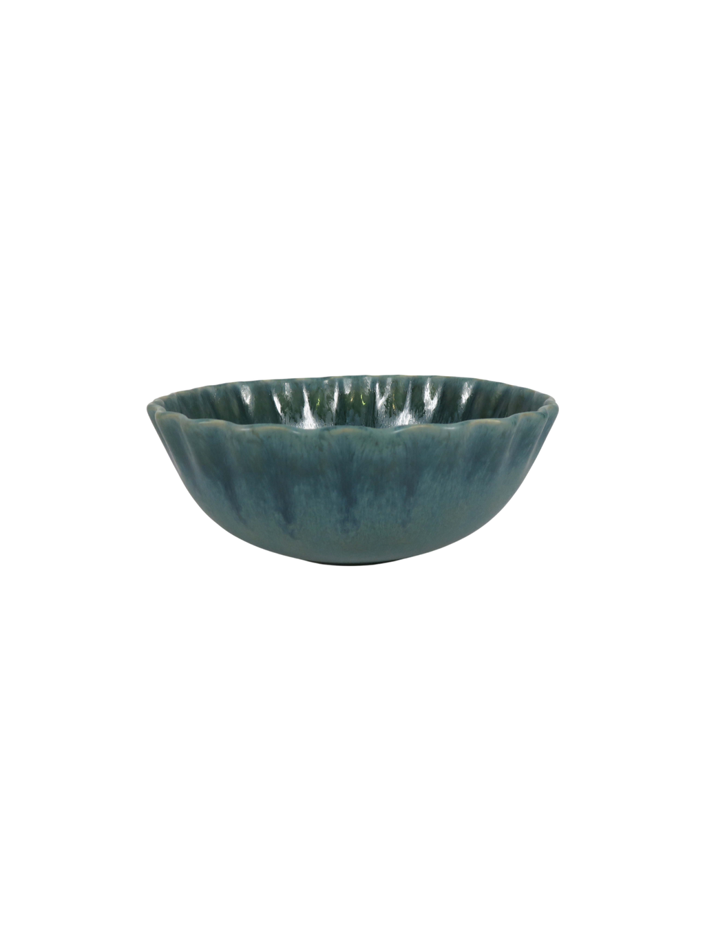 Ruffle Rim Dinner Set - Teal