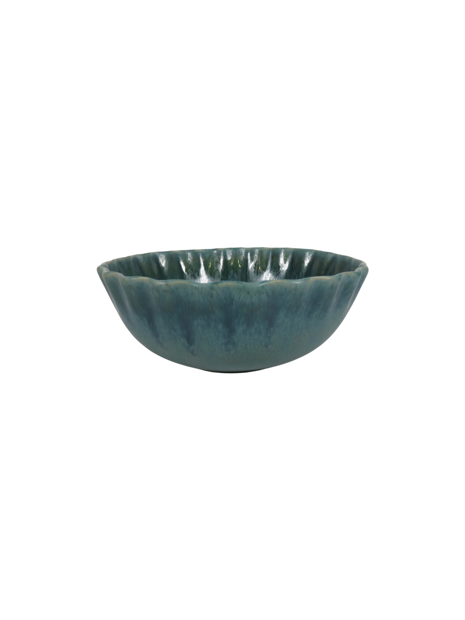 Ruffle Rim Dinner Set - Teal