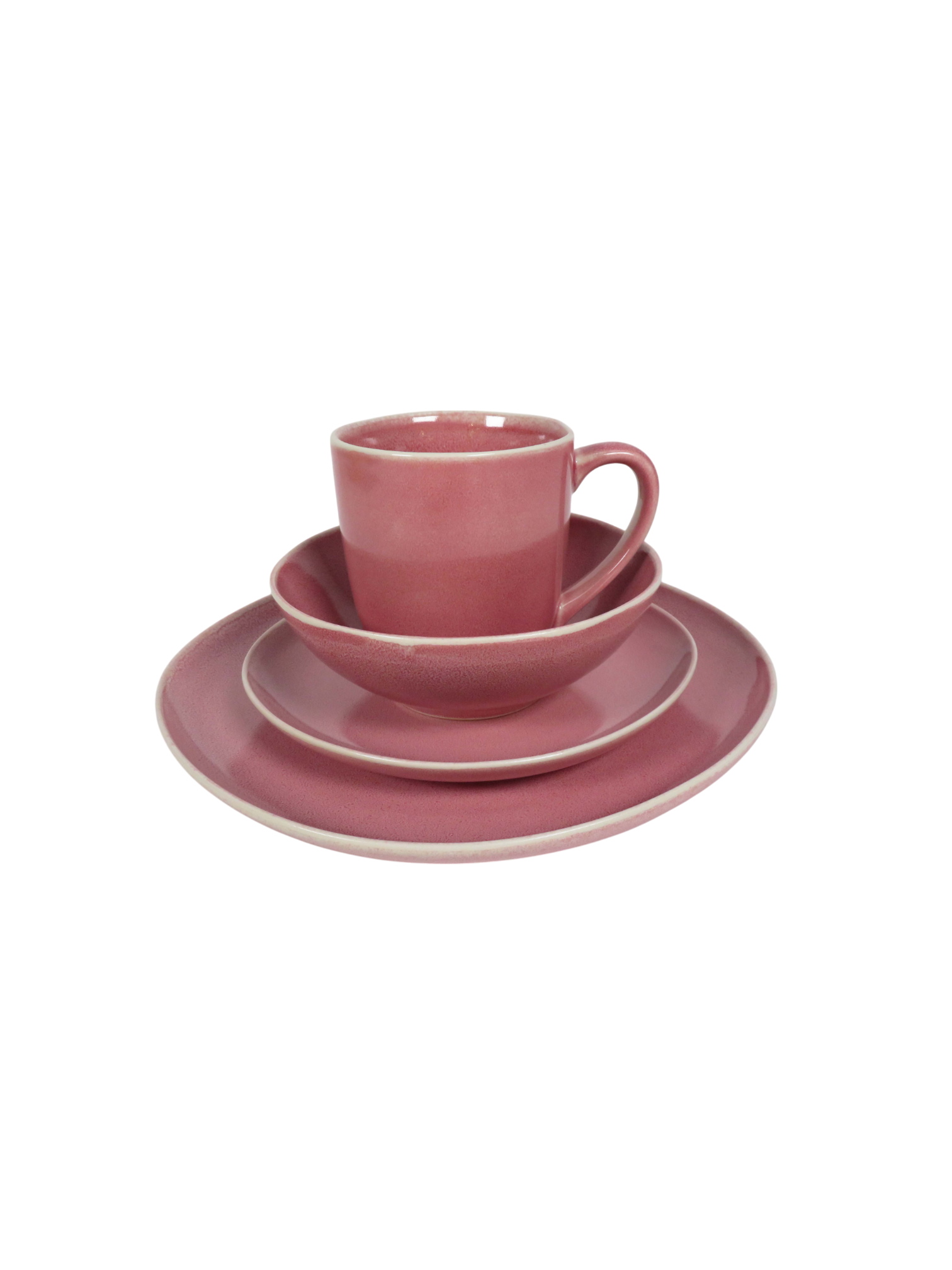 16 Piece Solid Glaze Dinner Set