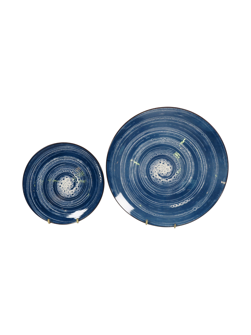 Swirl Reactive Glaze Dinner Plates