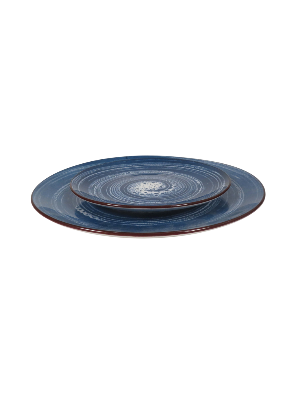 Swirl Reactive Glaze Dinner Plates