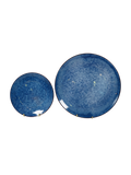 Ocean Reactive Speckle Glaze Plate