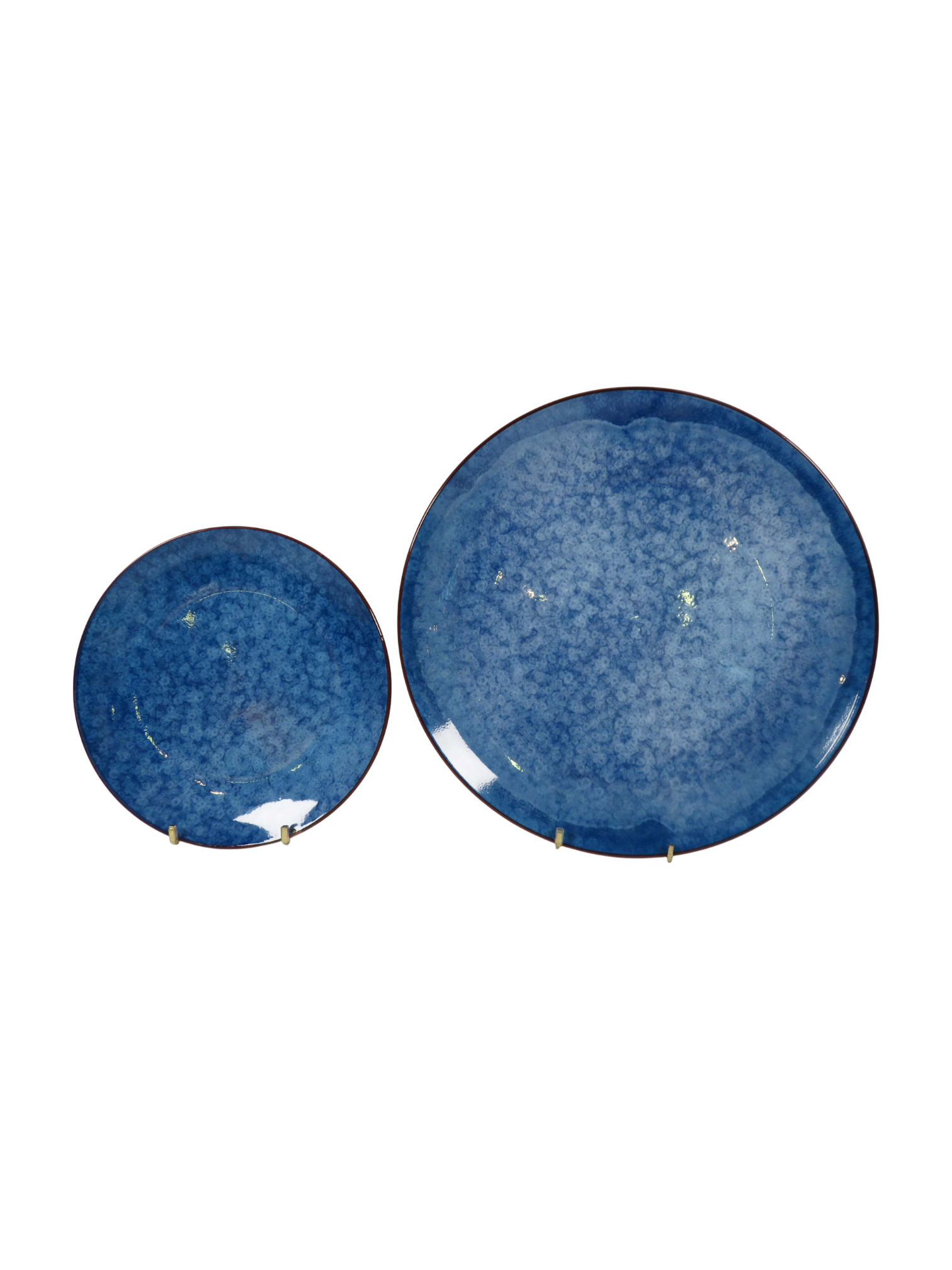 Ocean Reactive Speckle Glaze Plate