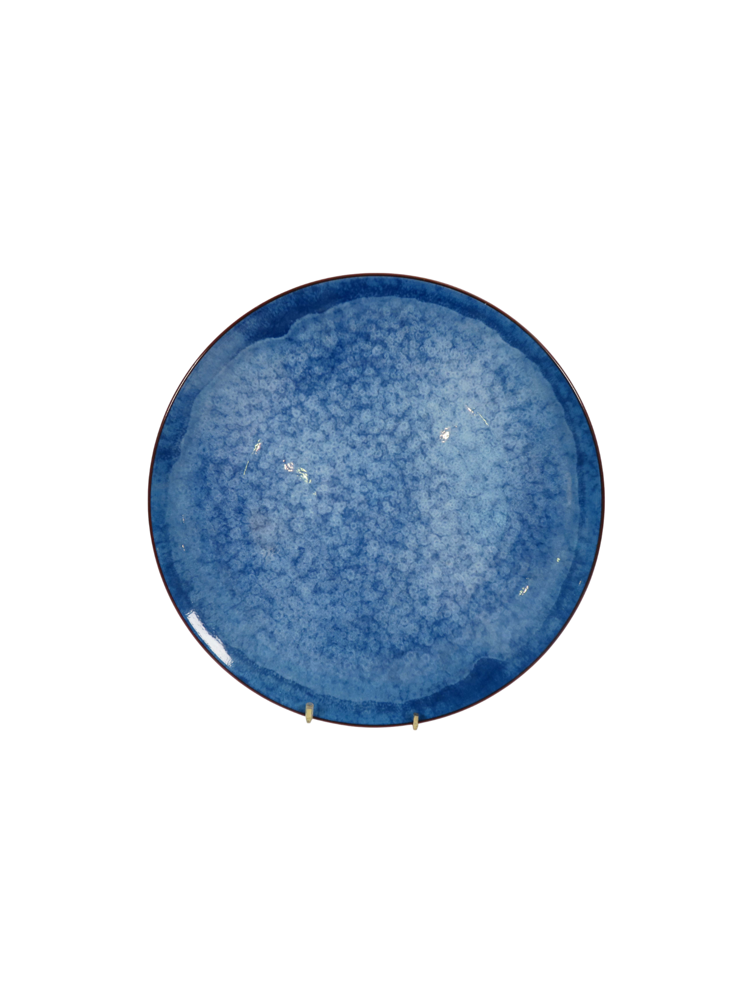 Ocean Reactive Speckle Glaze Plate