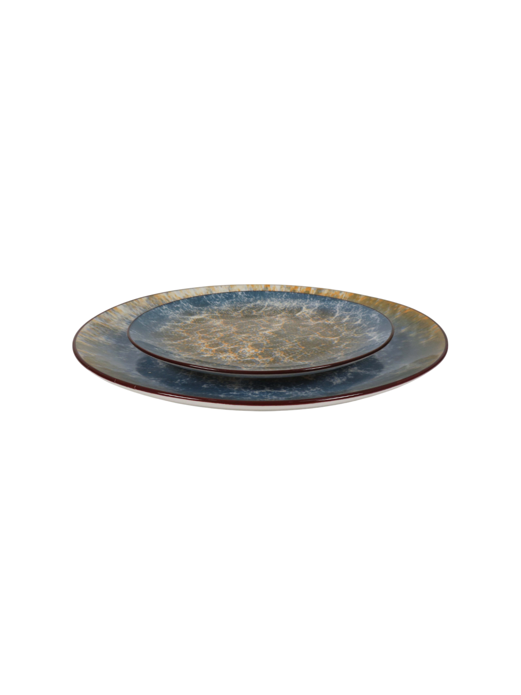 Scorched Earth Reactive Glaze Dinner Plate