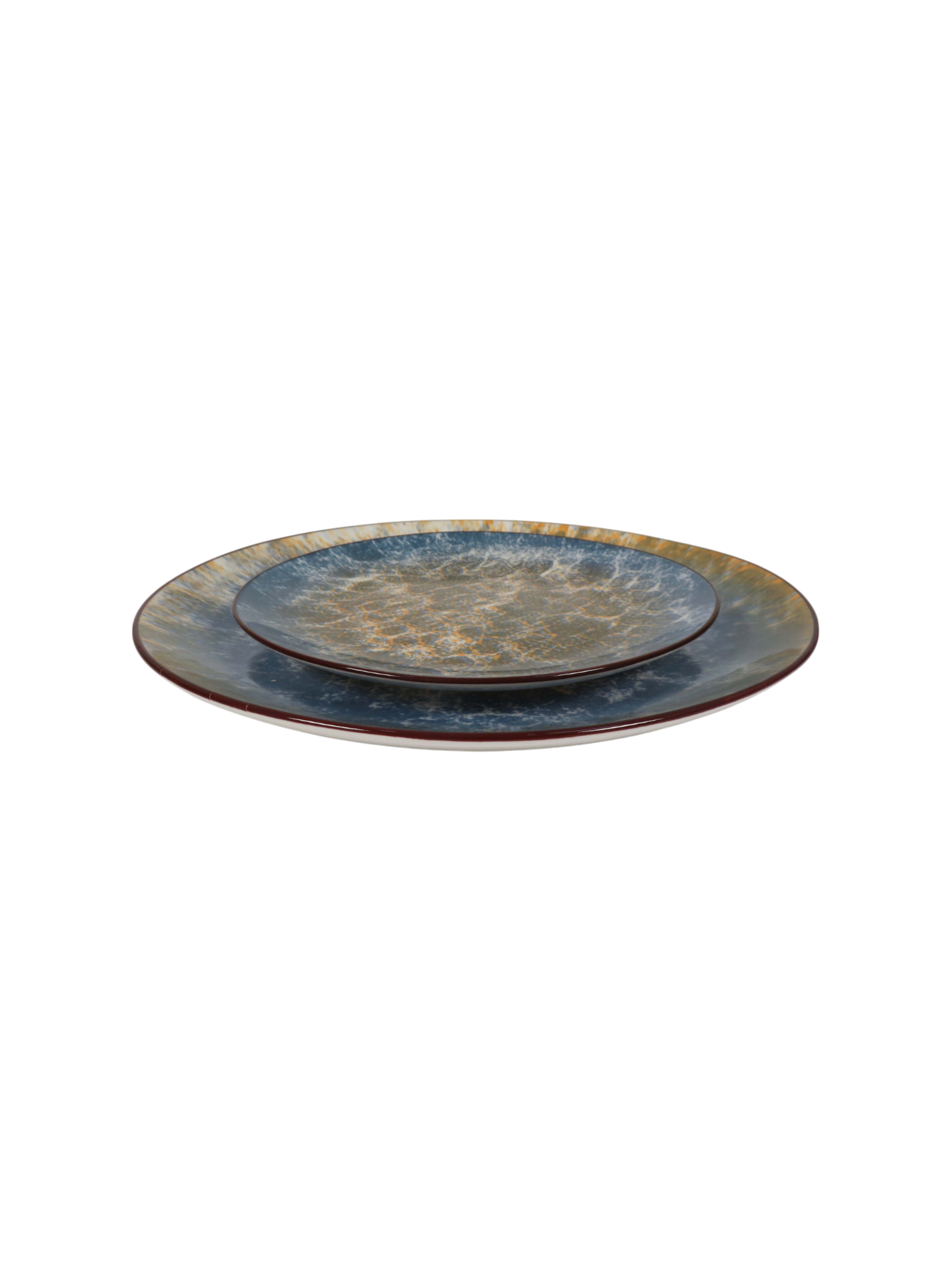 Scorched Earth Reactive Glaze Dinner Plate
