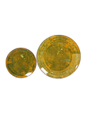 Sprig Reactive Glaze Dinner Plate - Gold Speckle