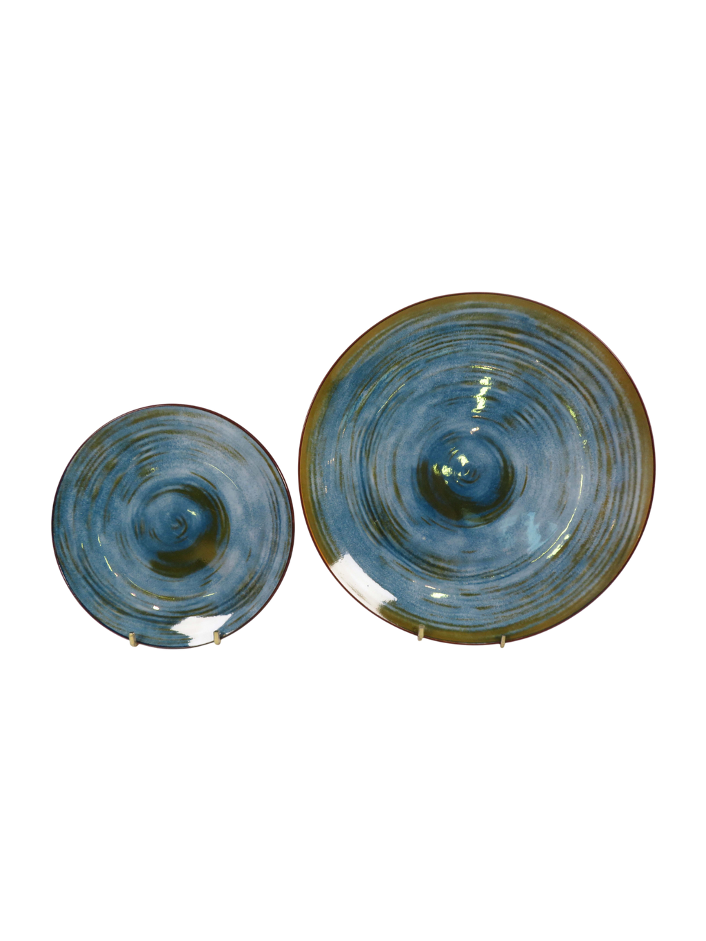 Alice Reactive Glaze  Dinner Plate - Deep Blue