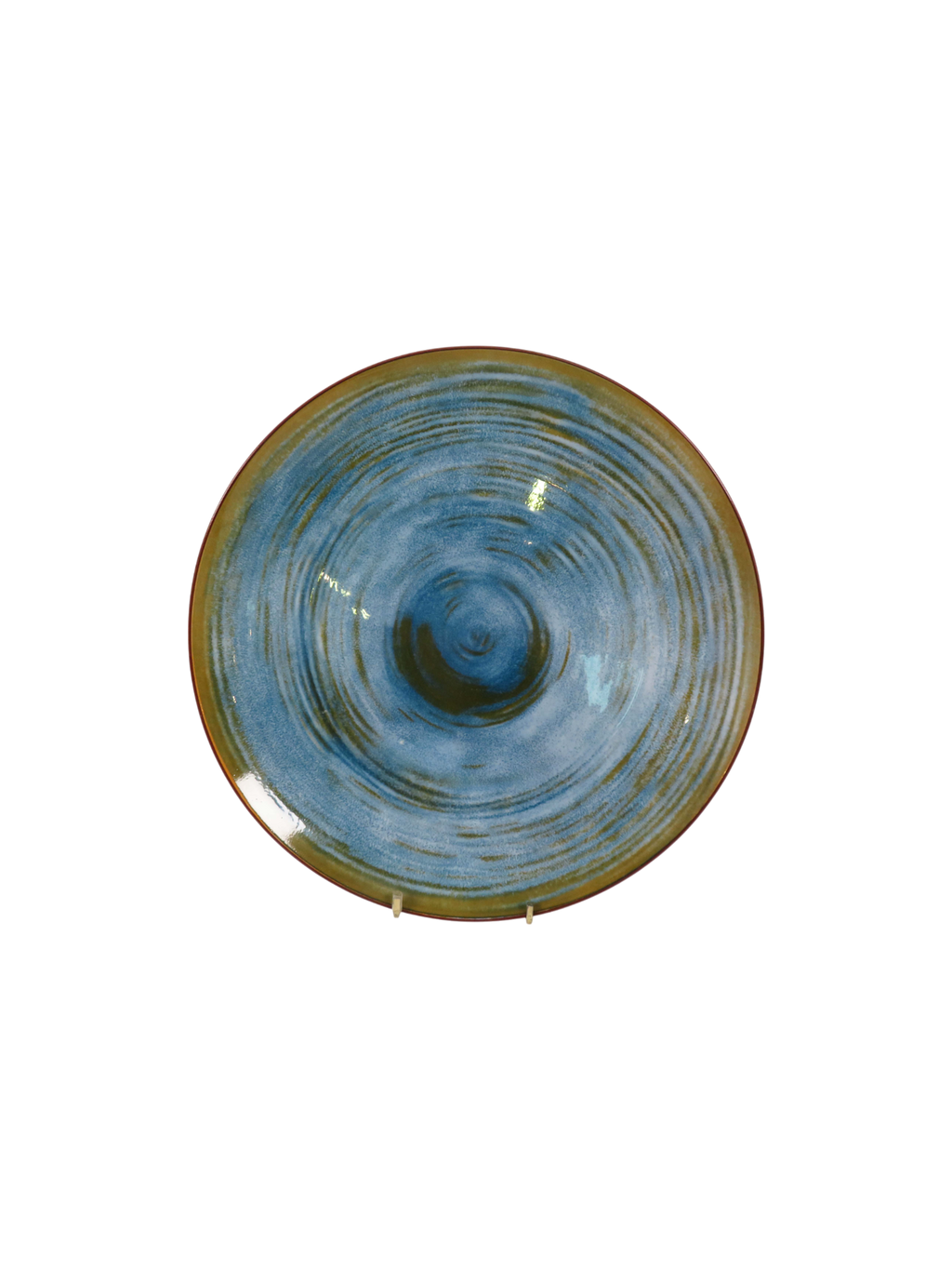 Alice Reactive Glaze  Dinner Plate - Deep Blue