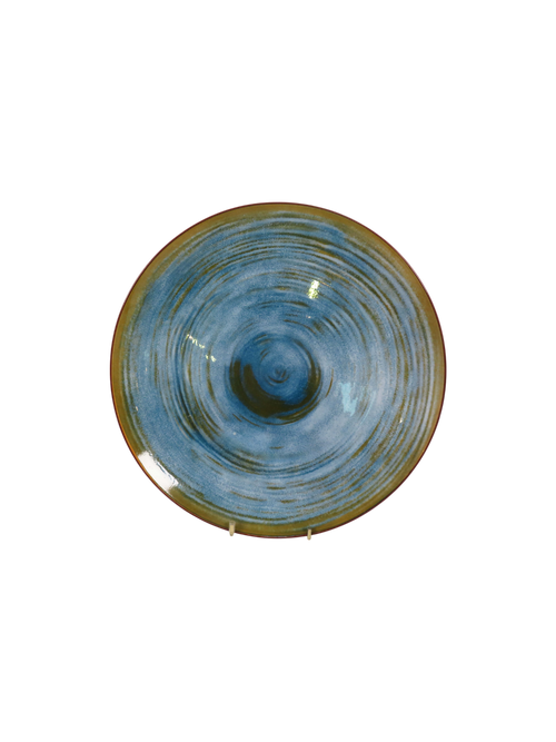 Alice Reactive Glaze  Dinner Plate - Deep Blue