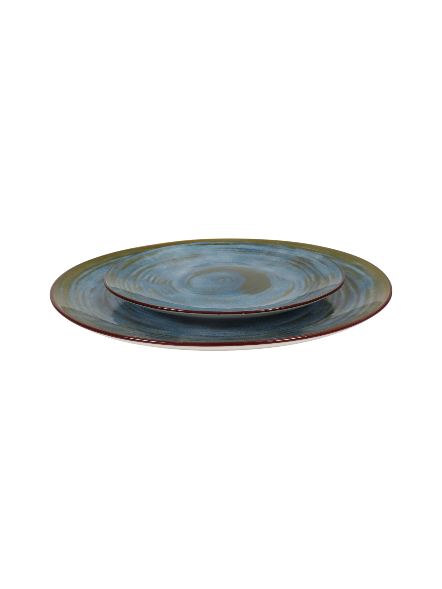 Alice Reactive Glaze  Dinner Plate - Deep Blue