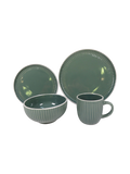 Ryan Ribbed Dinner Set - Turquoise