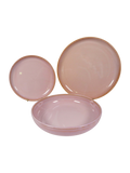 Sunset Reactive Glaze Dinner Set - Pink