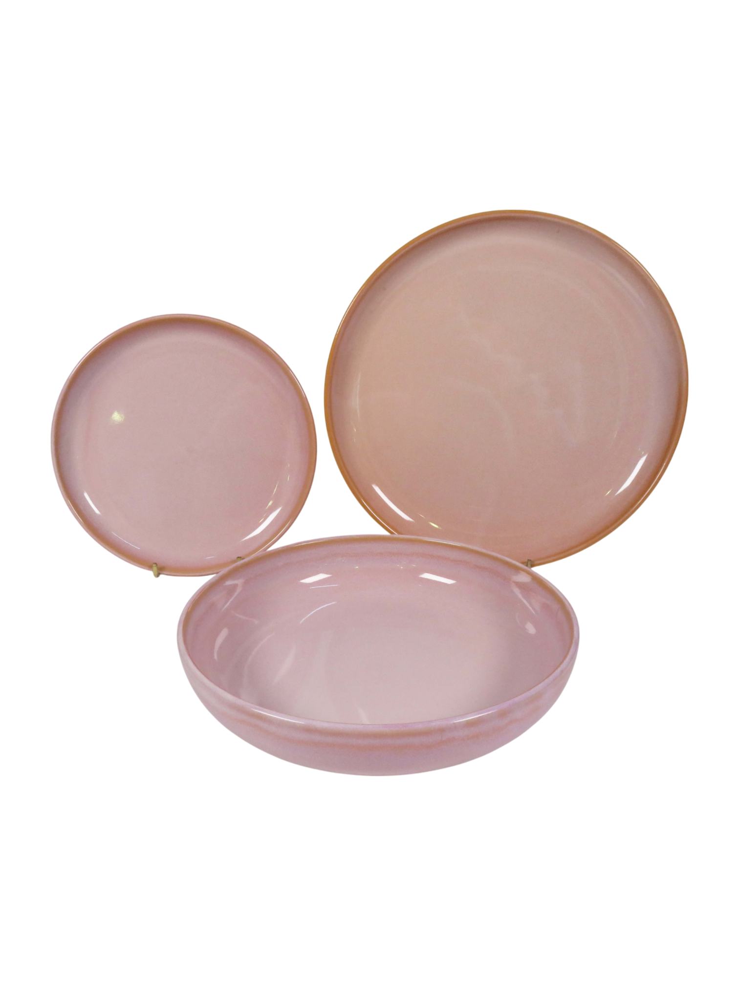 Sunset Reactive Glaze Dinner Set - Pink