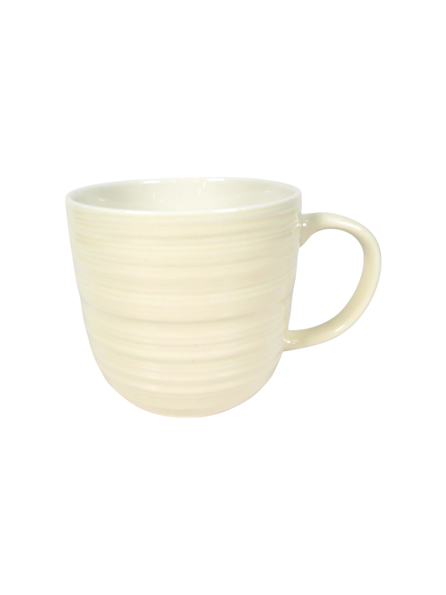 Textured Ripple Mug in Cream