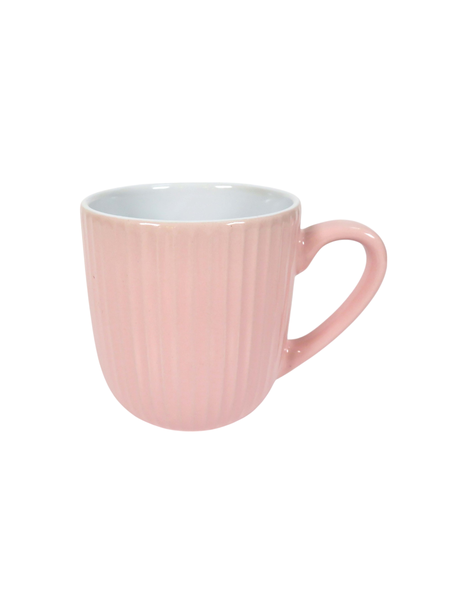 Reactive Glaze Striped Mug in Pink
