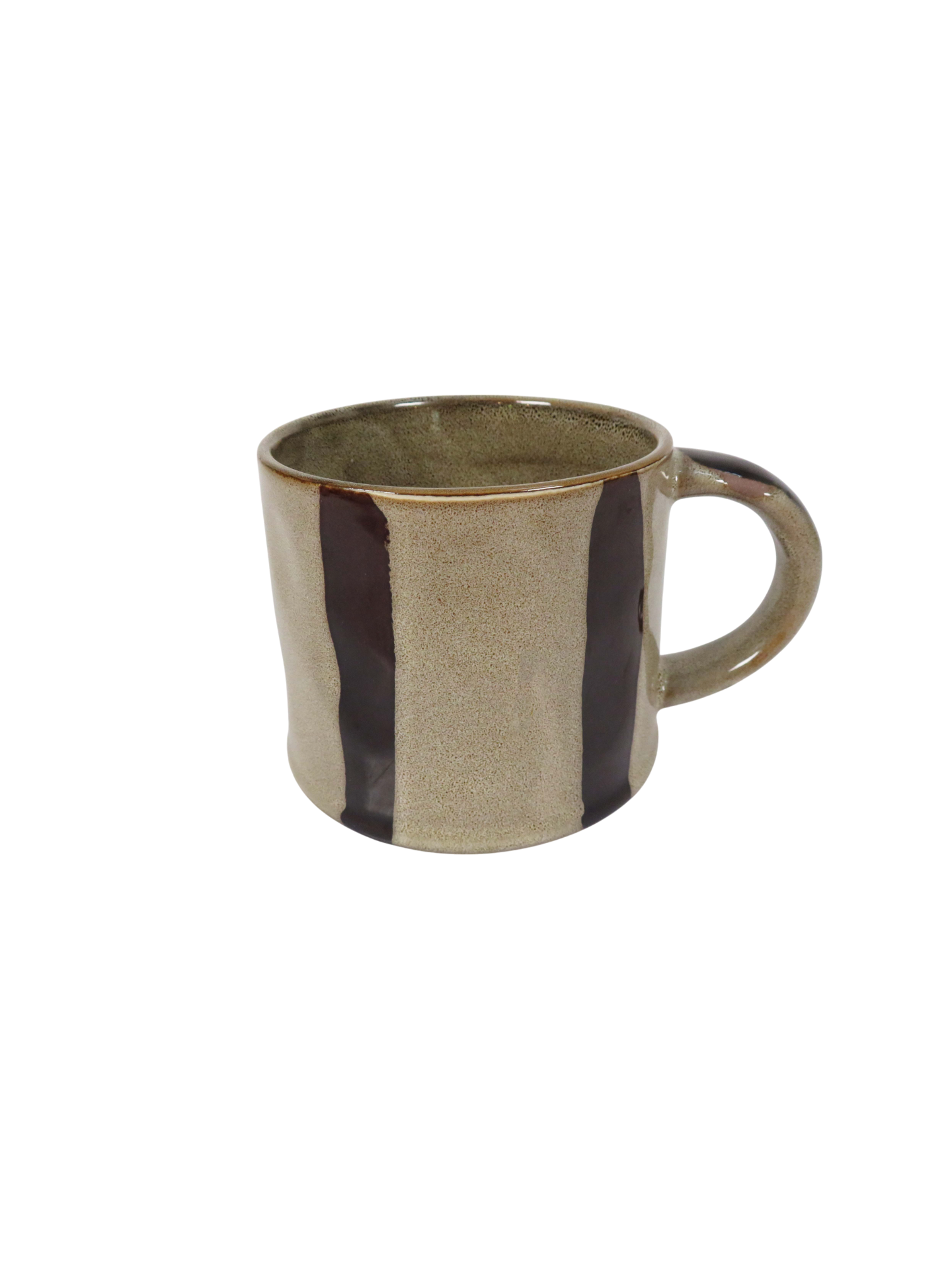 Brown Striped Mug
